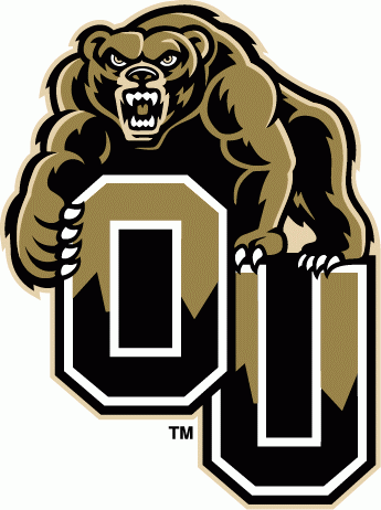 Oakland Golden Grizzlies 2002-2008 Primary Logo iron on paper